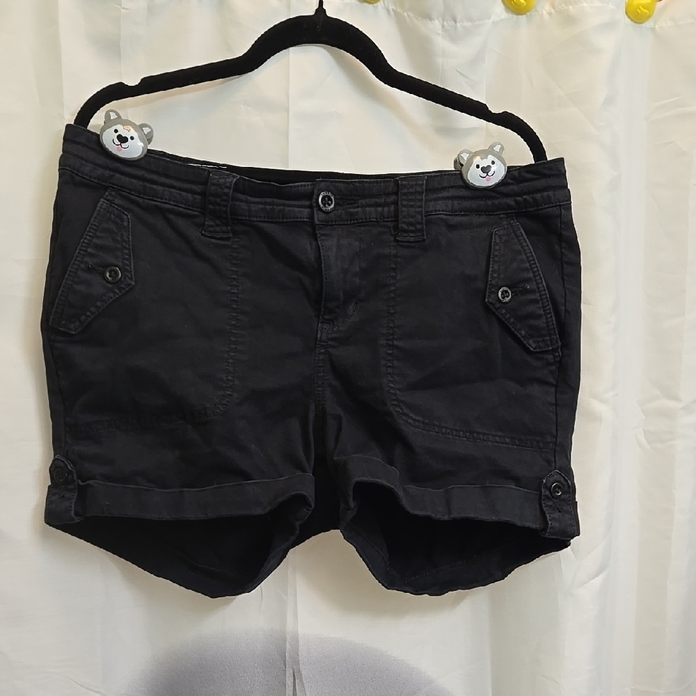Women's Black Casual Shorts